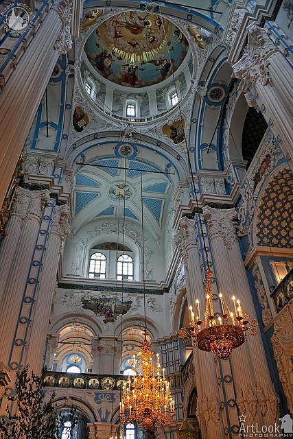 Vaults and Chandeliers of Restored Resurrection Cathedral