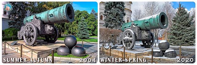 Tsar Cannon (Angle View) – Summer 2004 vs Winter 2020