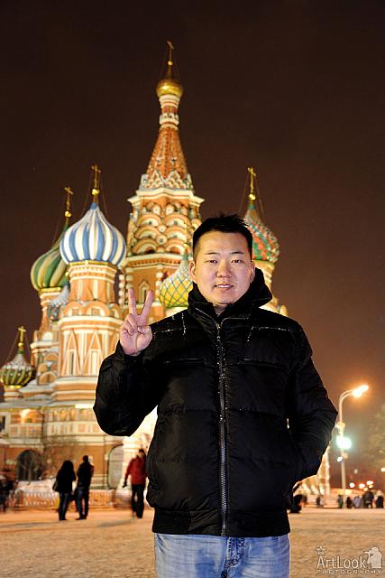 With Peace Sign from Red Square
