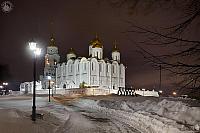 Assumption Cathedral in Winter Night