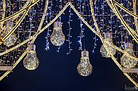 New Year LED Light Bulbs with Garlands