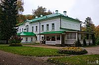 Tolstoy’s House with Wooden Summer Terrace. View from North-West