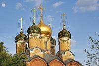 Gilded and Tiled Domes of Cathedral of the Sign on Varvarka