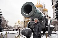 At the Tsar Cannon Covered by Snow