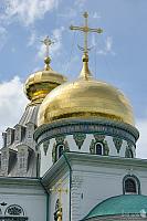 Gilded Cupolas with Crosses of Resurrection Cathedral in Istra