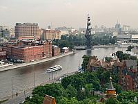 Floating on Moskva River