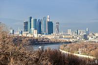 Panorama of "Moscow-City" from Vorobyevy Gory