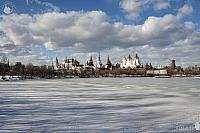 Frozen Izmailovo Ponds and Kremlin in Early Spring