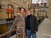 With Johnny Weir in GUM