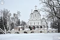 Transfiguration church in Bolshie Vyazemy in Christmastide