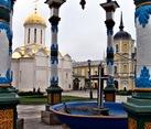 Conopy Arches Over The Cross - Holy Trinity St. Sergius Lavra