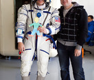 With Astronaut Doug Hurley and Flat Stanley