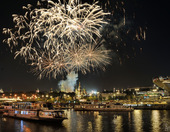 871st Birthday of Moscow Celebrated with Spectacular Fireworks