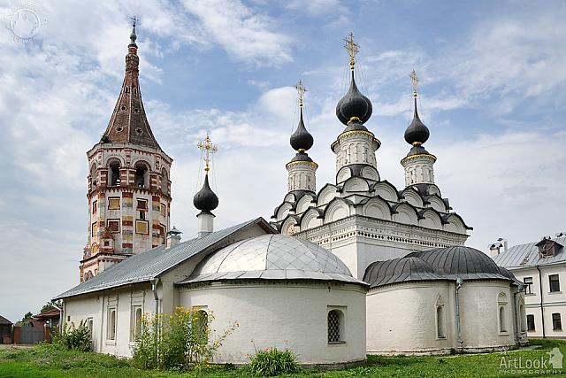 Antipievskaya and Lazarevskaya Churches - Angle view from East