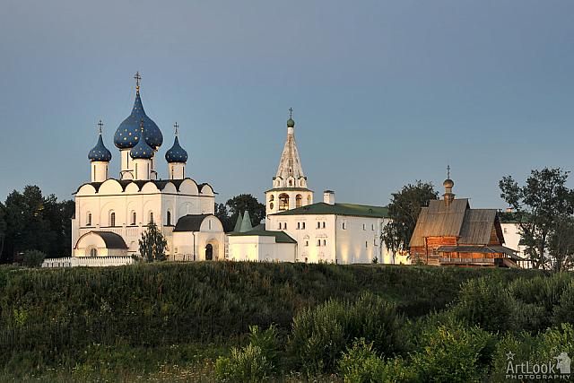 Architectural Ensemble of Suzdal Kremlin at Sunset