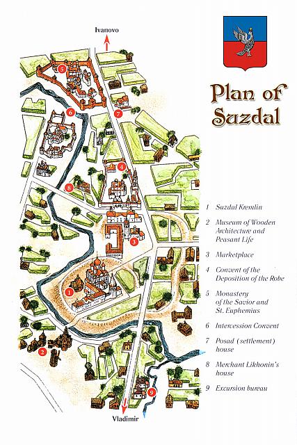 Plan of Suzdal