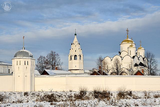 Behind the Walls of Intercession Convent in Winter Season