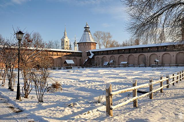 Monastery Garden Under Snow. November 2015