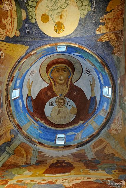 Icon of Our Lady the Sign ( Interior of a Corner Dome)