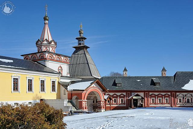 Trinity Gate-Church and Tsarina Chambers after Snowfall