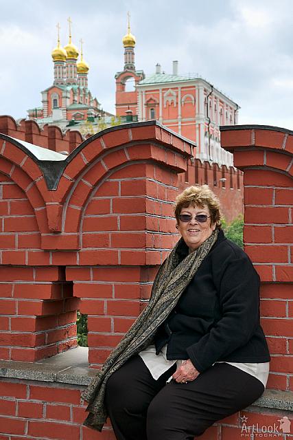 At the Beautiful Kremlin Walls