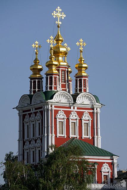 Golden Domes of Transfiguration in Baroque (Moscow Novodevichy)