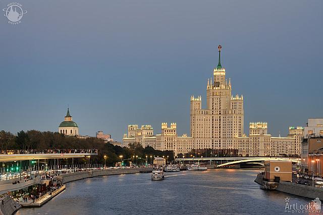 The Building on Kotelnicheskaya Embankment at Autumn Twilight