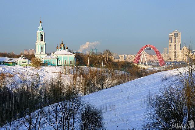 Picturesque Winter View from Krylatsky Hills