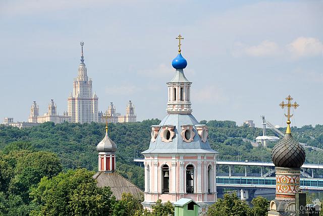 Contrasts of Moscow – Church and Stalinist Gothic Architecture