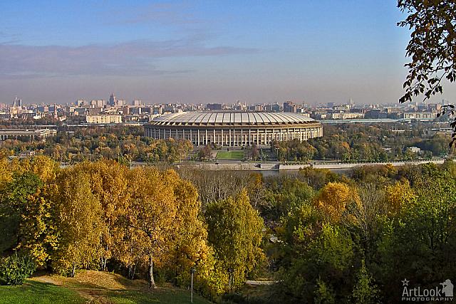 Panorama of Moscow from Vorobyevy Gory (Sparrow Hills)
