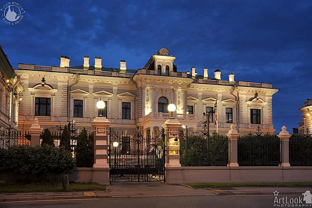 Residence of HM Ambassador of Great Britain at Summer Twilight