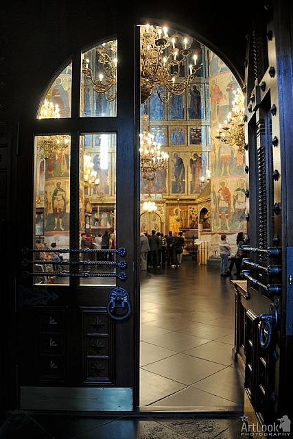 The Doorway into the Main Church of Moscow Kremlin