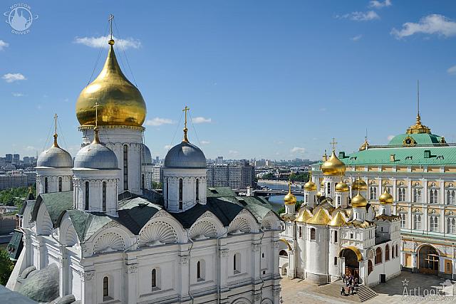 Beautiful Onion-shaped Domes of Kremlin Churches