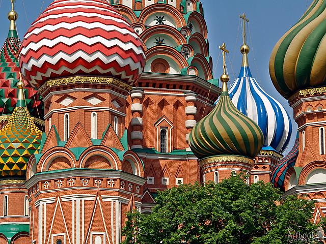 Stunning Onion-shaped Cupolas of St. Basil's Cathedral