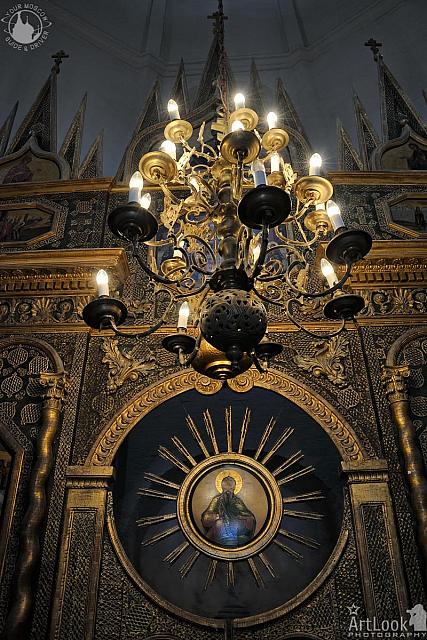 Lights of Chandelier of the Western Chapel of St. Basil’s Cathedral
