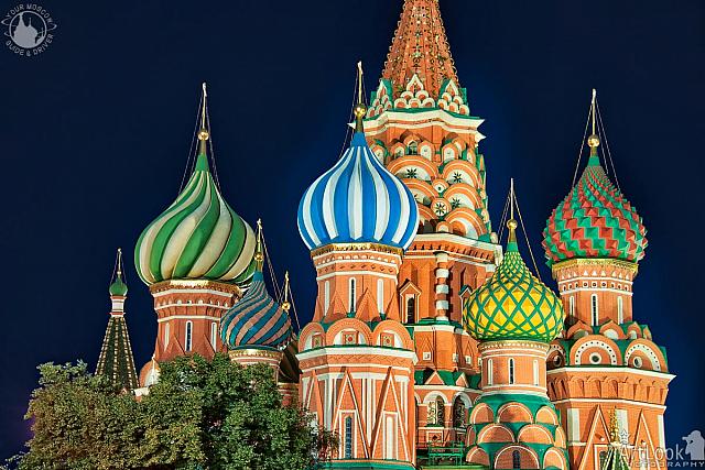 St. Basil’s Domes in the Summer Dusk
