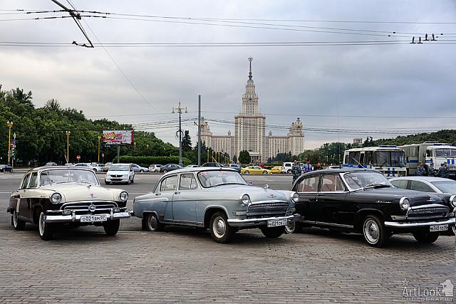 Meeting of Old Friends at Vorobyevy - GAZ-M-21 Volga Cars