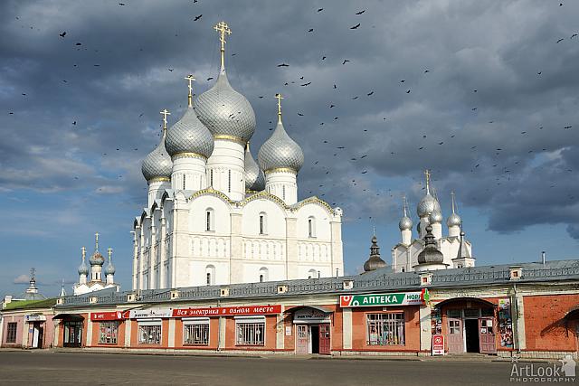A Flock of Ravens Flying Over the Holy Rus