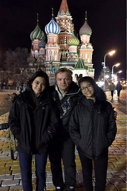 Memory Photo on Red Square at Night
