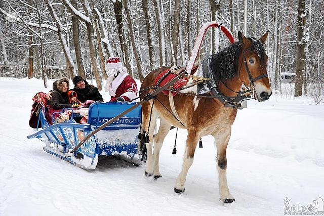 Sledge Ride with Ded Moroz in Arkhangelskoye