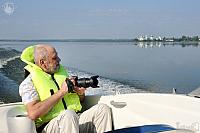 Photographing on a Motor Boat