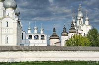 Onion Cupolas of Churches and Towers of Rostov Kremlin