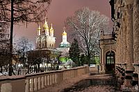 On the Grounds of Lavra in Late Winter Evening