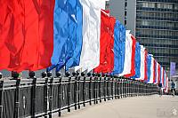 White, Blue & Red Banners - Novoarbatsky Bridge (Day of Russia)