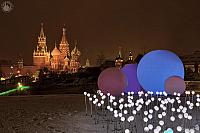 New Year Decorations at Park Zaryadye and St. Basil’s Cathedral