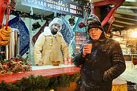At Christmas Market Booth with Medovukha