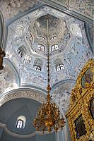 Hanging Chandelier under Vault of the Dome of Dubrovitsy Church