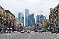 Bolshaya Dorogomilovskaya Street and Modern Skyscrapers
