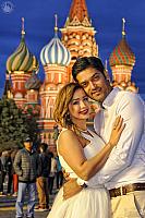Moscow Evening Photoshoot Celebrating 2nd Wedding Anniversary
