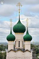 Elegant Green Cupolas of St. John the Divine Church (Rostov Kremlin)